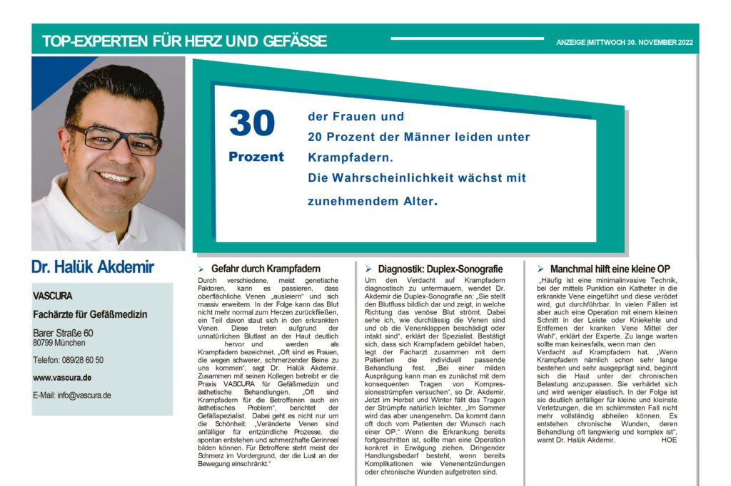Artikel in der TZ-Muenchen über_VASCURA.de